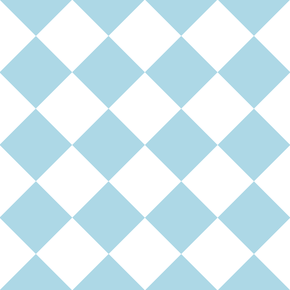 Light Blue and White Diamond Checkerboard