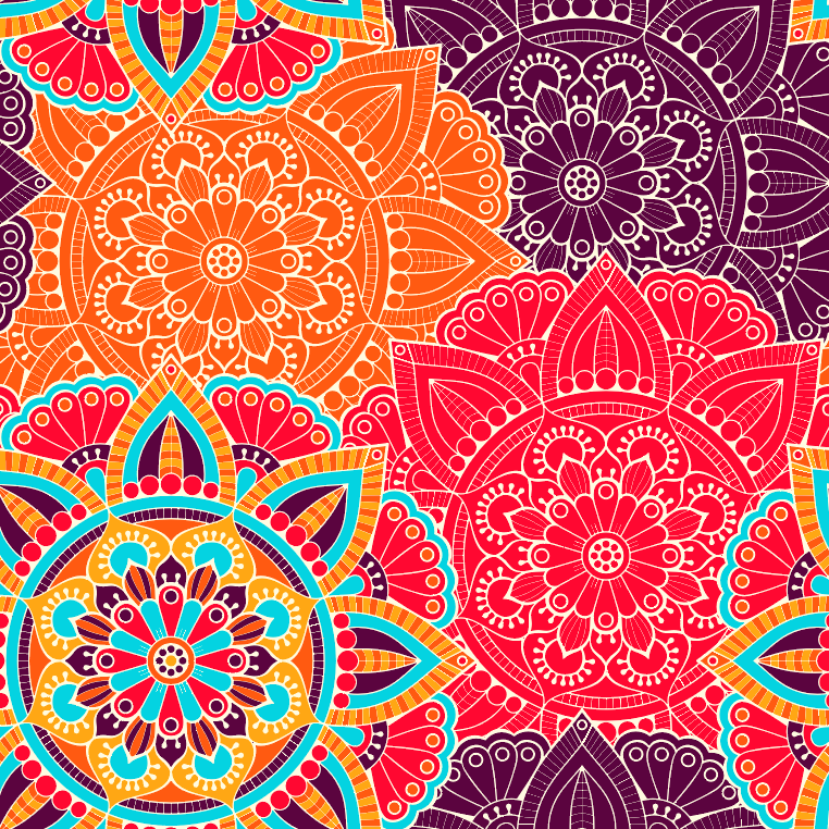 Colorful Layered Mandalas