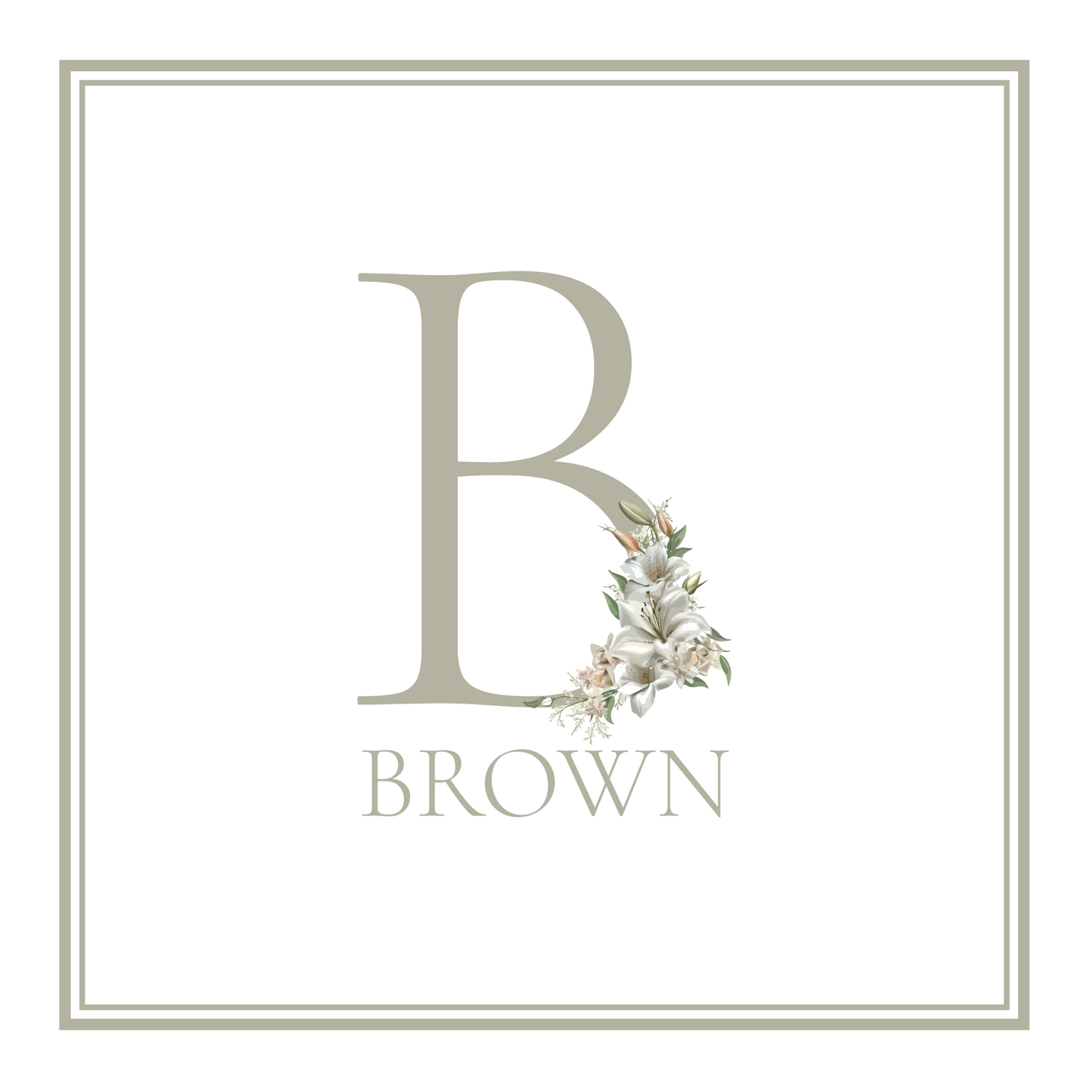 Floral Letter Monogram