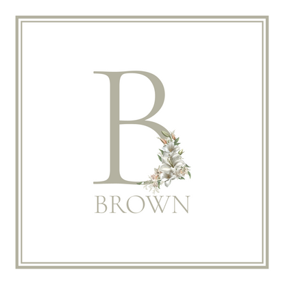 Floral Letter Monogram