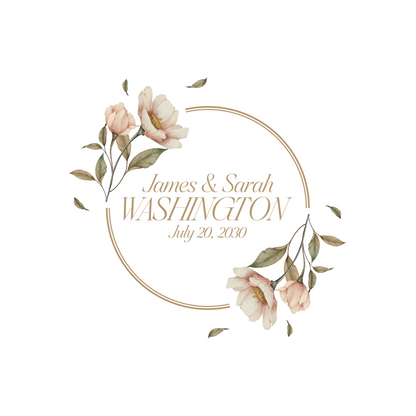 Circle Flower Monogram