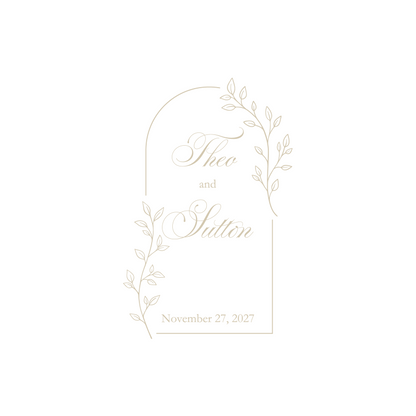 Tan Window Monogram