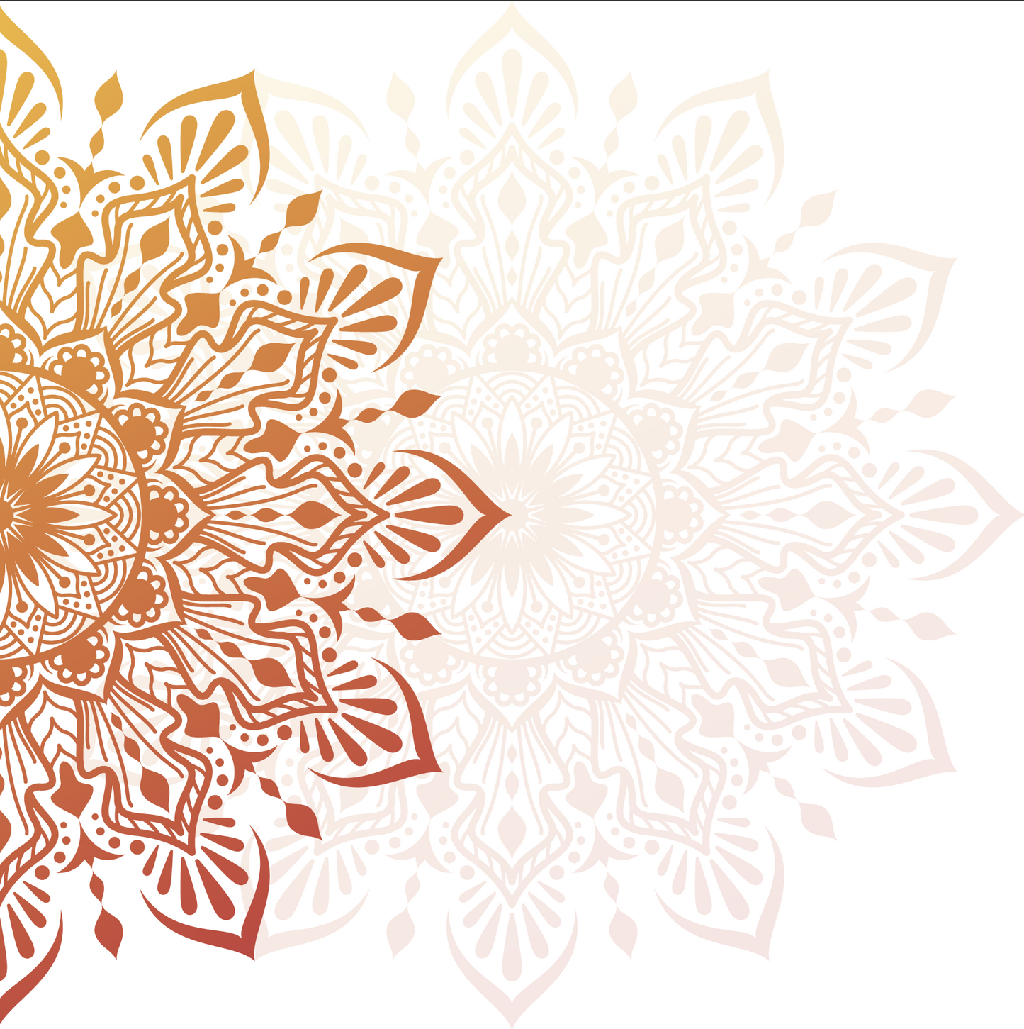 Pink and Orange Mandala