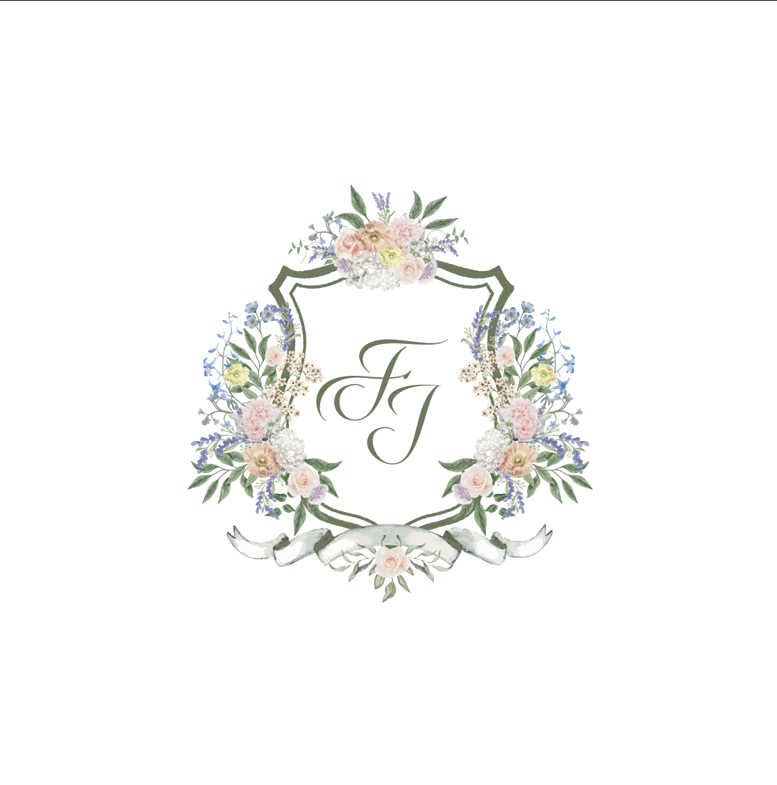 Multi-Color Floral Crest