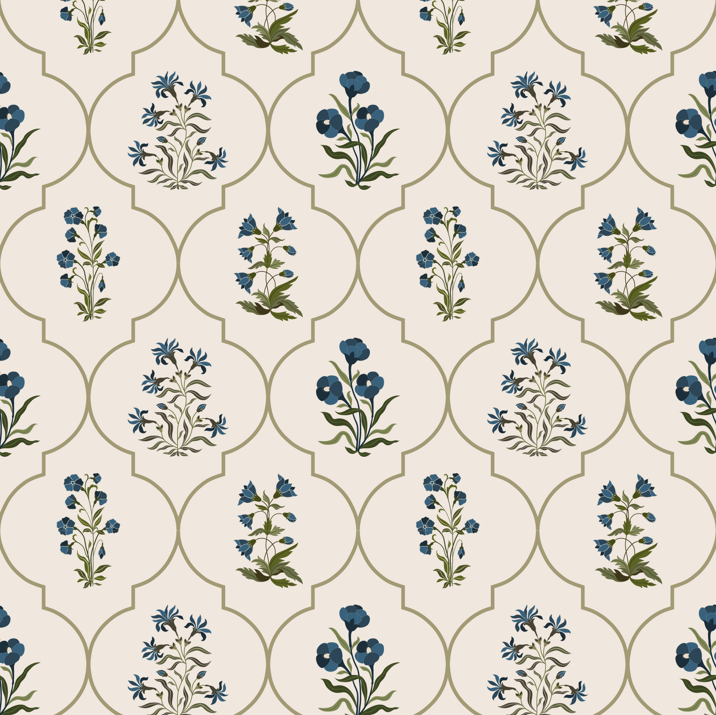 Blue Floral Pattern