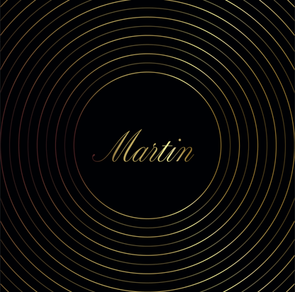 Golden Circles with Name in Middle
