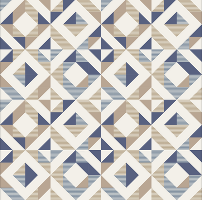 Abstract Diamond and Square Checkerboard