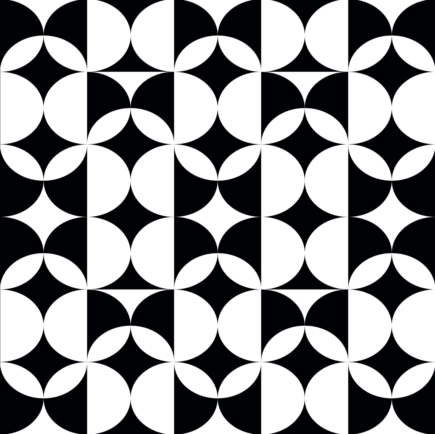 Black and White Retro Vintage Pattern