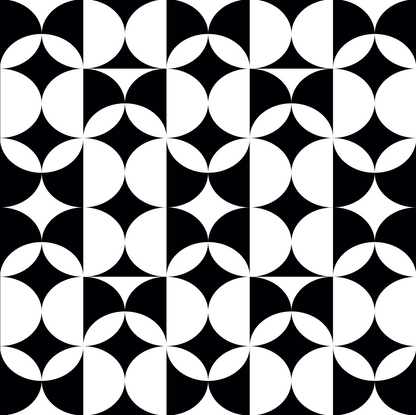 Black and White Retro Vintage Pattern