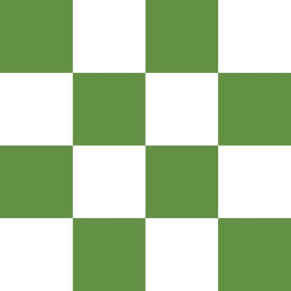 Sea Green and White Checkerboard