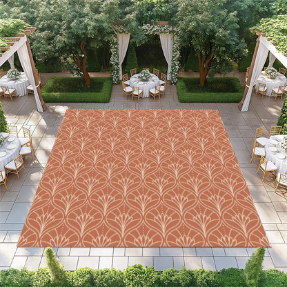 Orange Lotus Pattern