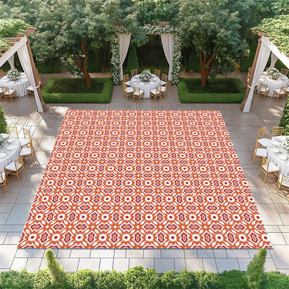 Orange Square Pattern
