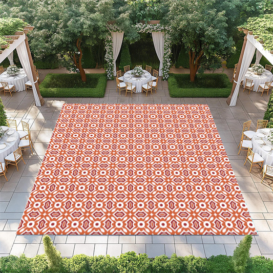 Orange Square Pattern