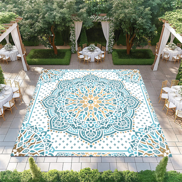 Blue Mosaic Mandala