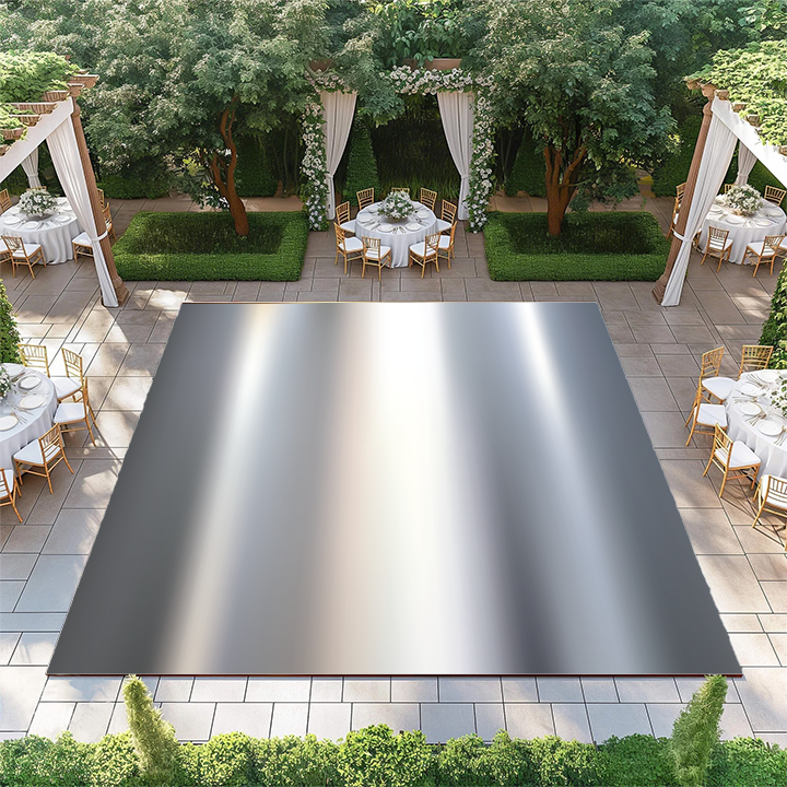 Silver Mirrored Vinyl Roll