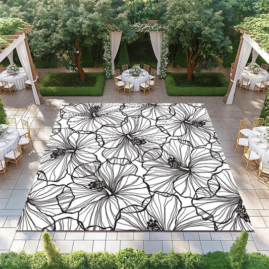 Black and White Flowers
