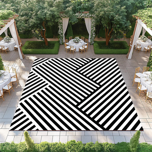 Black and White Wave Pattern
