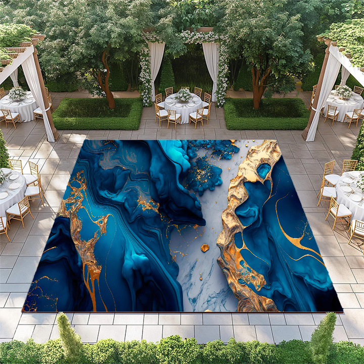 Blue and Gold Marble