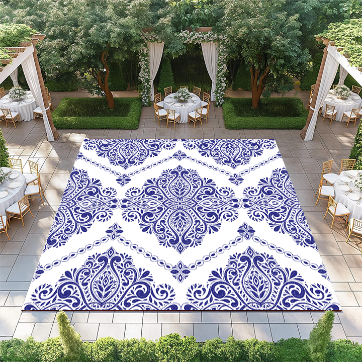 Blue and White Floral Pattern