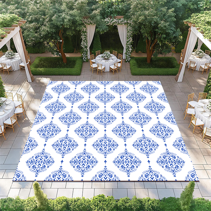 Blue and White Turkish Motifs Pattern