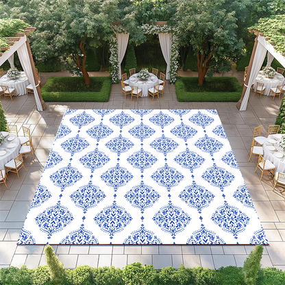 Blue and White Turkish Motifs Pattern