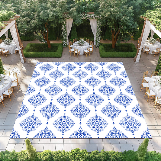 Blue and White Turkish Motifs Pattern