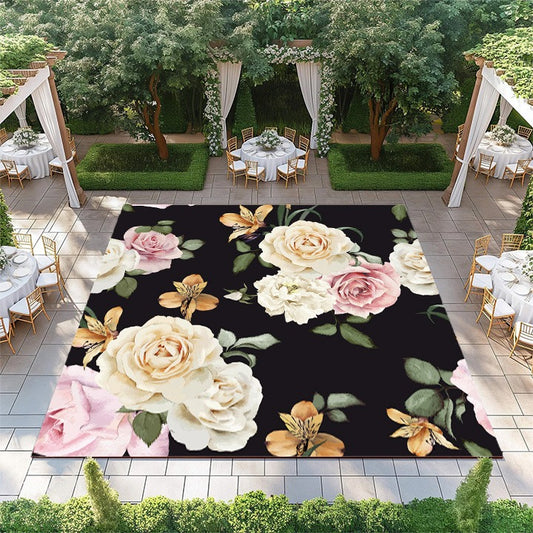 Cream, Pink, and Orange Flowers