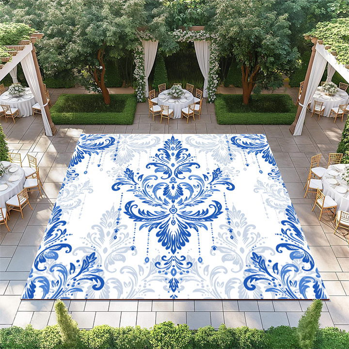 Elegant Blue Damask
