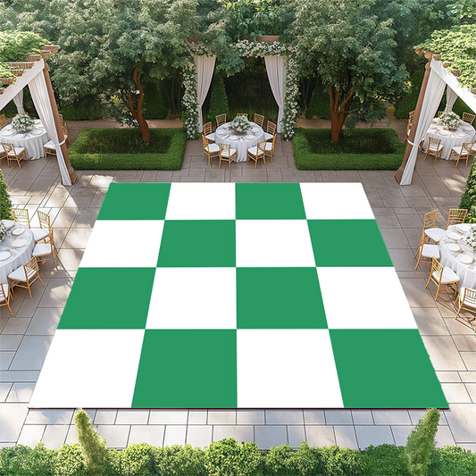 Eucalyptus and White Checkerboard