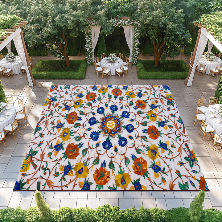 Floral Marble Mandala