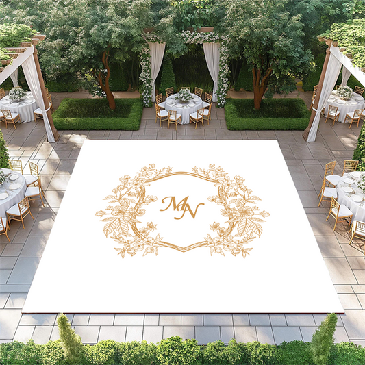 Flower and Crest Monogram