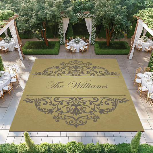 Gold and Grey Monogram