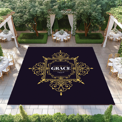 Gold Diamond Monogram