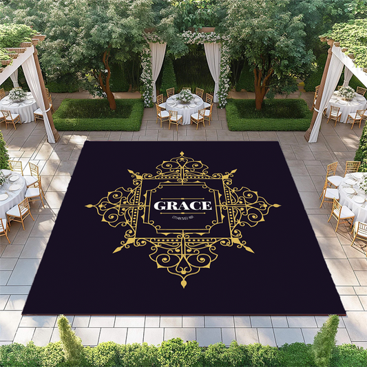 Gold Diamond Monogram