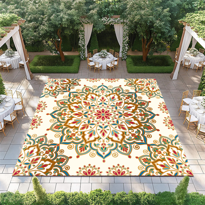 Gold Floral Pattern – inkredibledancefloors