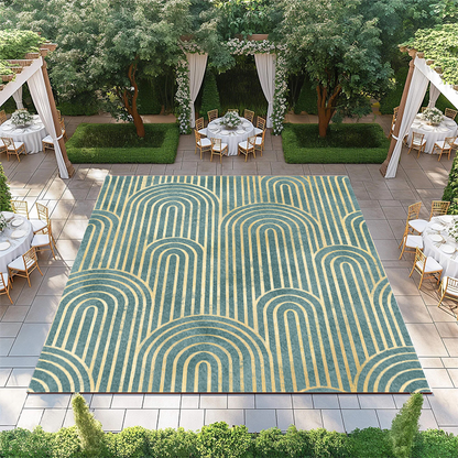 Golden Art Deco Textile