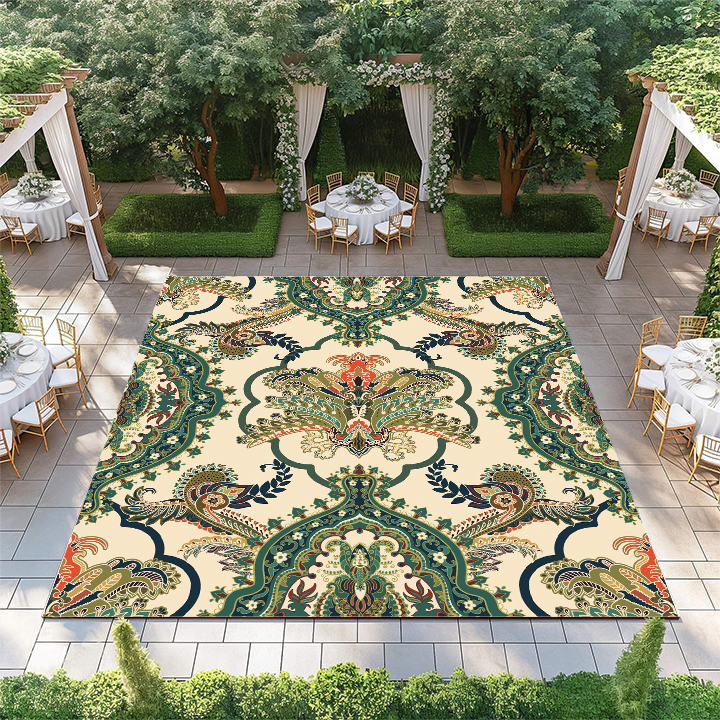 Green Climbing Floral Pattern