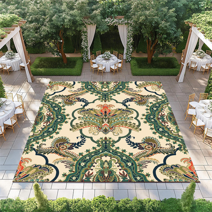 Green Climbing Floral Pattern