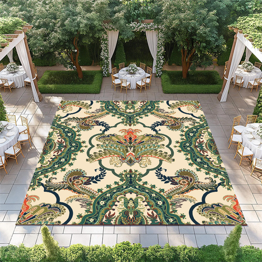 Green Climbing Floral Pattern