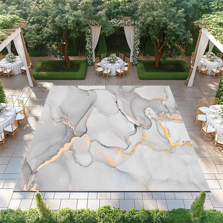 Grey Marble with Gold Streaks