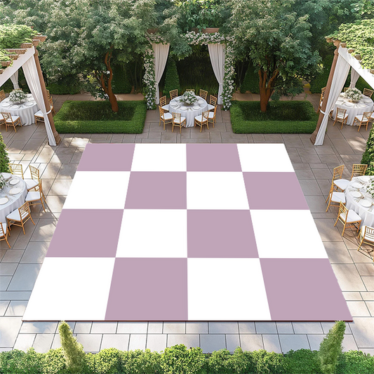 Light Mauve and White Checkerboard