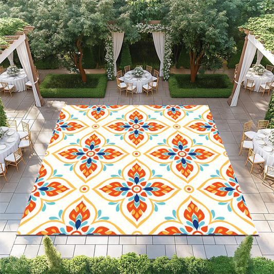 Orange Floral Pattern