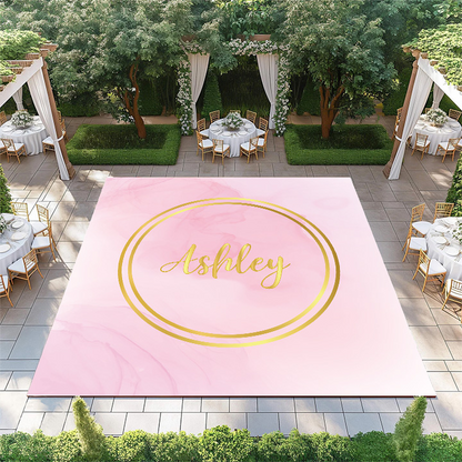 Pink and Gold Watercolor