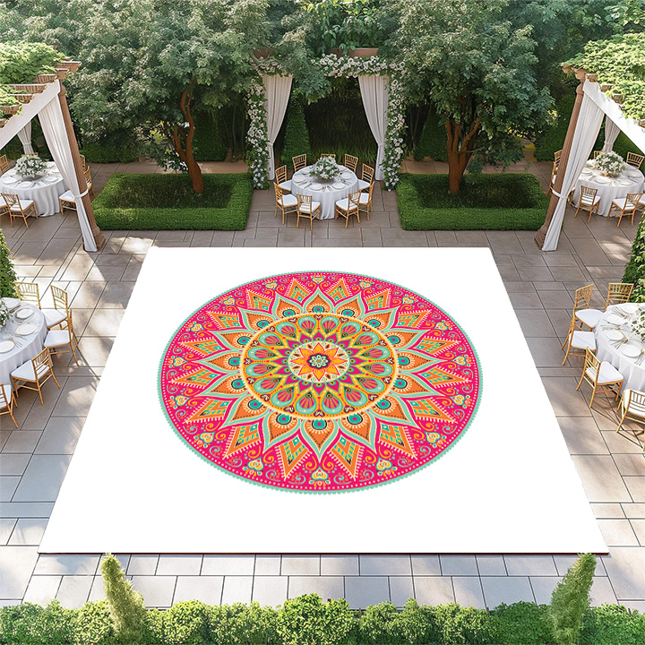Pink and Orange Mandala