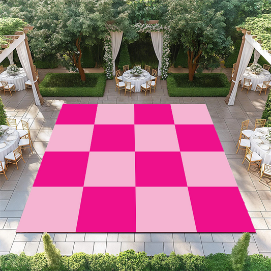 Pink and Pink Checkerboard