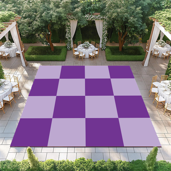 Purple and Lilac Checkerboard