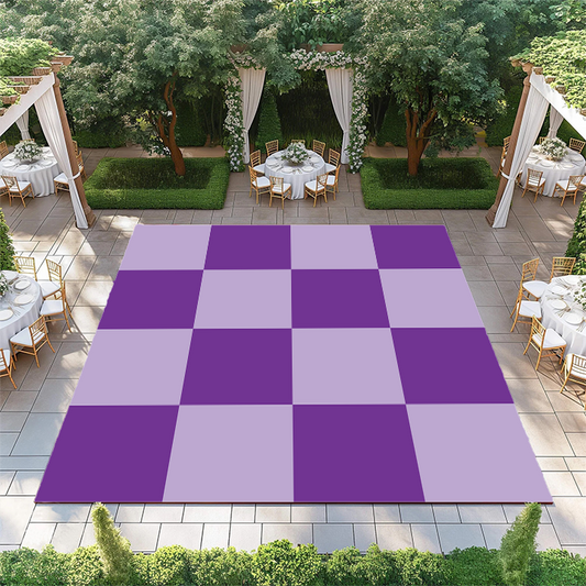 Purple and Lilac Checkerboard