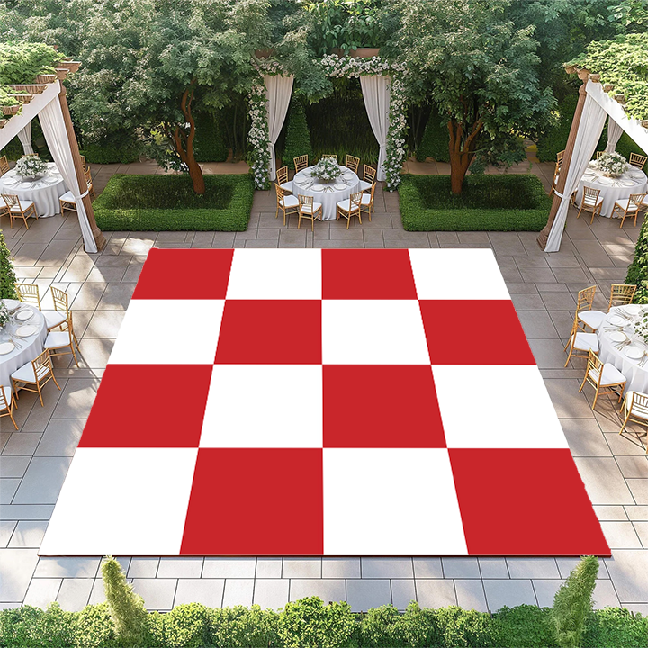 Red and White Checkerboard