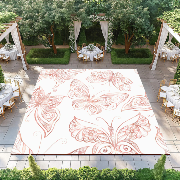 Rose Gold Butterflies