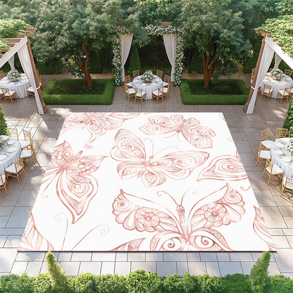 Rose Gold Butterflies